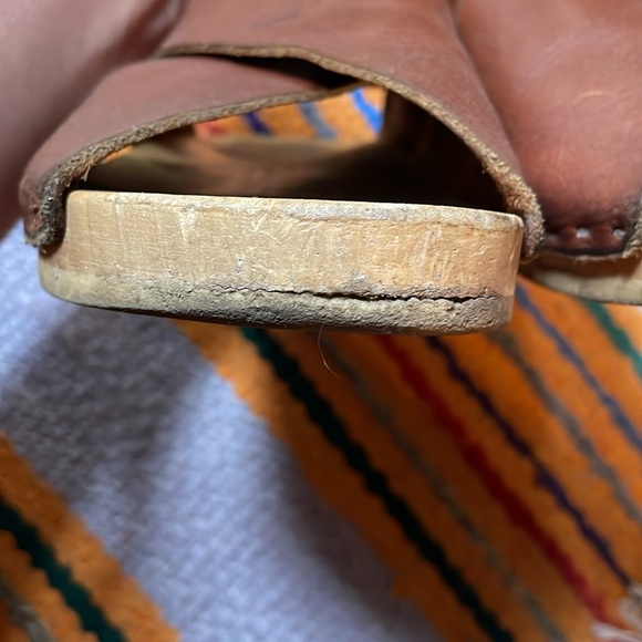 No. 6 Frieda clog brown chestnut leather size 42 - Picture 7 of 14